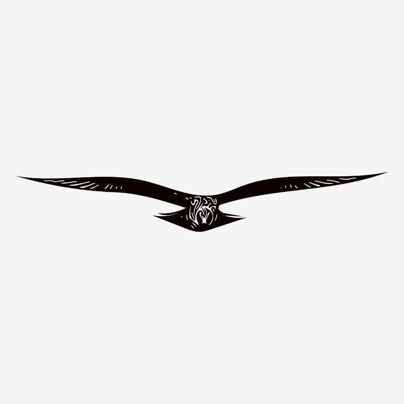 Elegant flying eagle