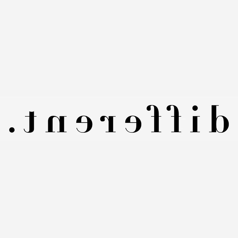 different mirror font
