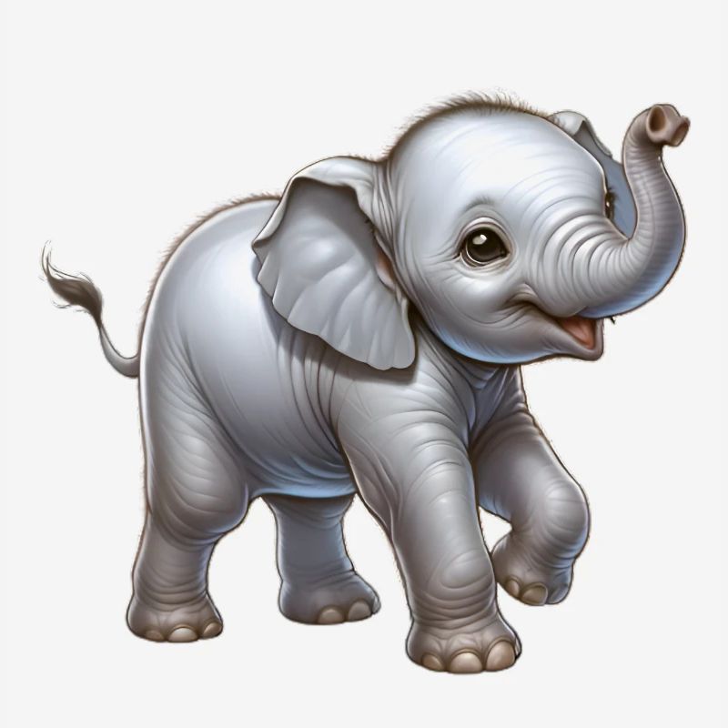 Conception d’éléphant mignon (bébé éléphant)