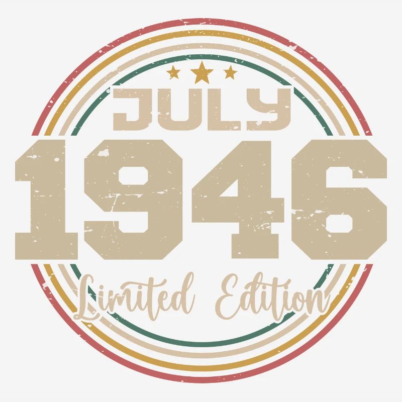 1946 Geburtstag Juli 1946 Geschenk Juli 1946