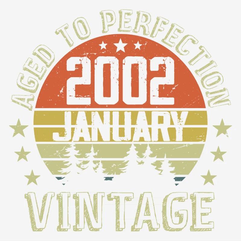 Nées En Janvier Cadeau D'anniversaire Janvier 2002