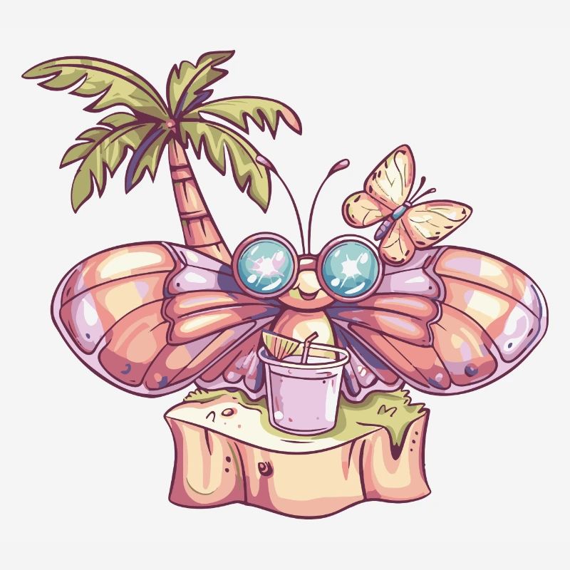 Vacances d’été papillon