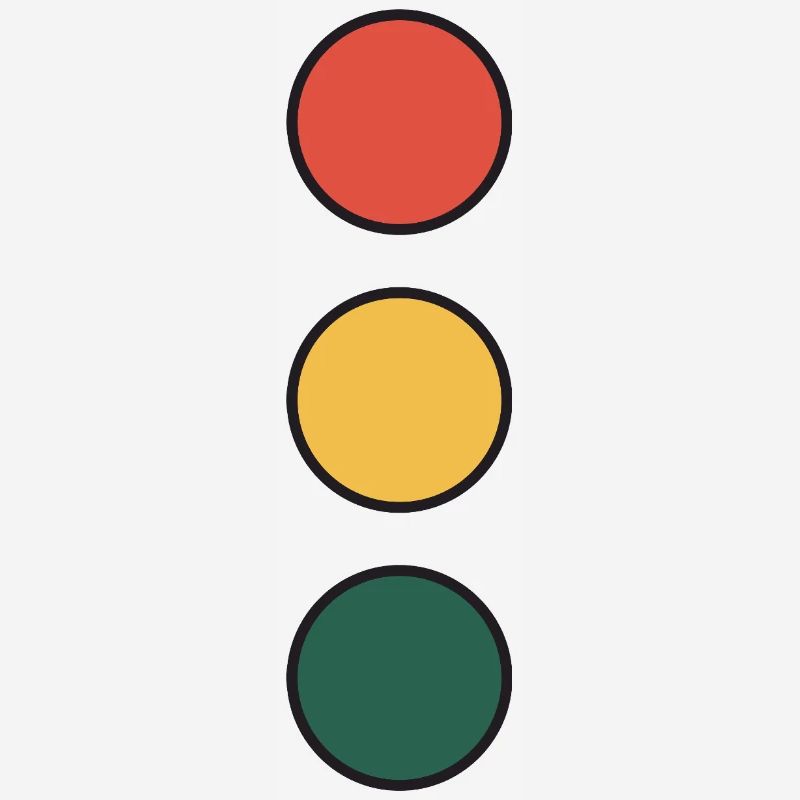 Color Wheel Stack: Red Yellow Green