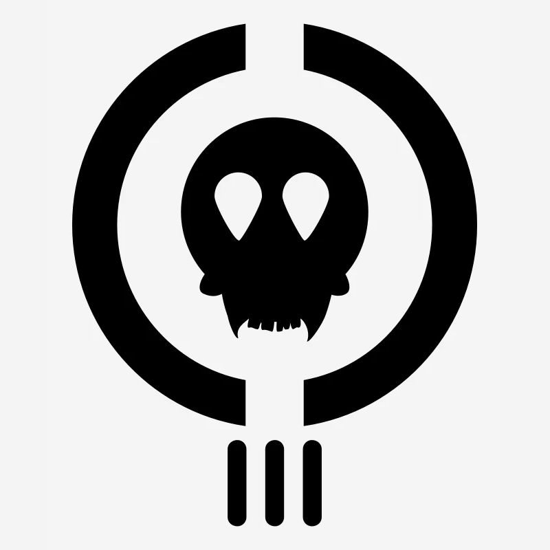 crâne puissance étrangère/ alien power skull (1c)
