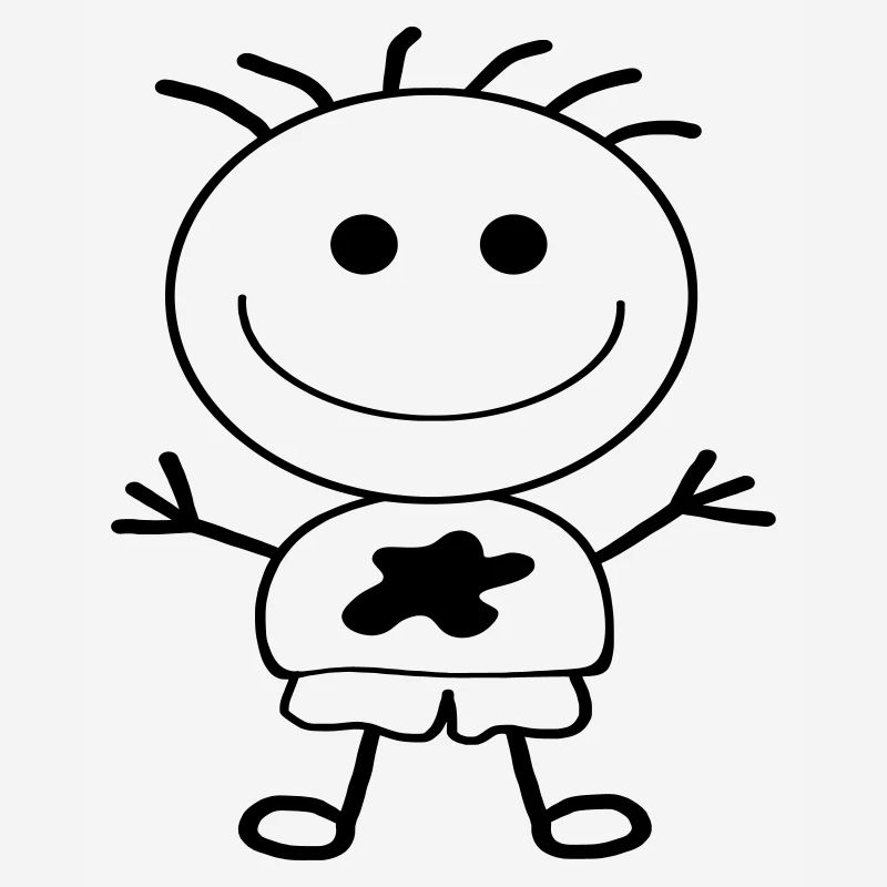 Strichmännchen-Junge