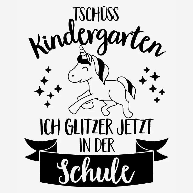 Tschüss Kindergarten, ich glitzer in der Schule