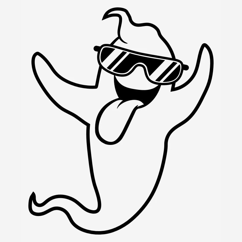 cool sunglasses grimace ghost ghost laugh