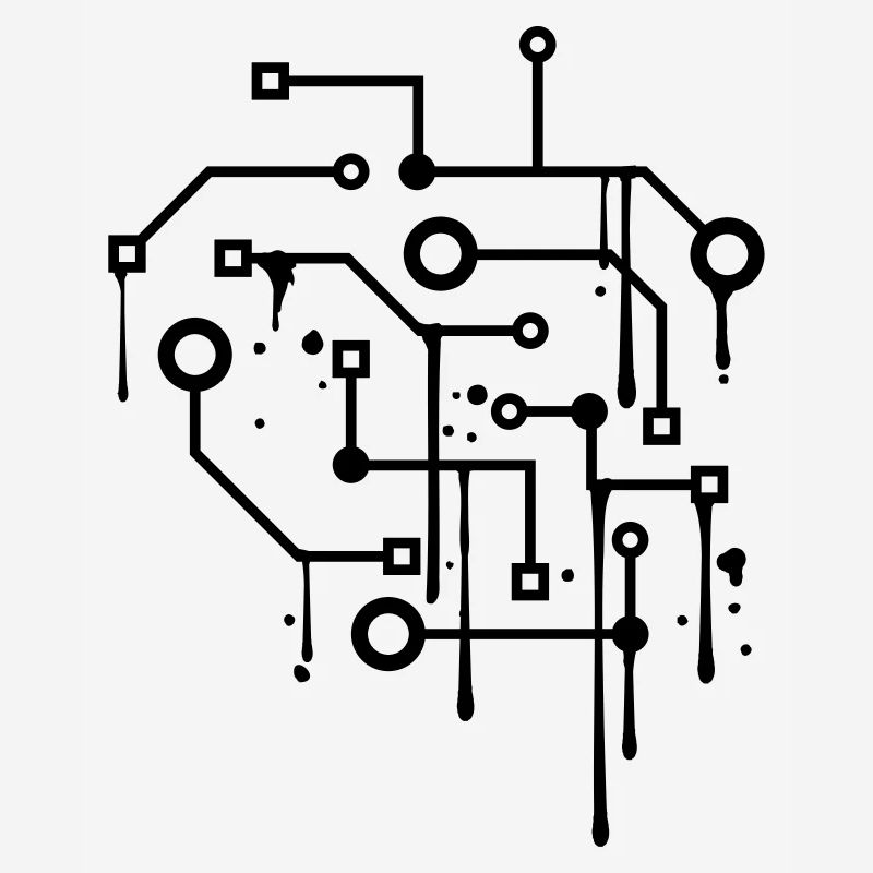 drop graffiti spray circuit wire data mic