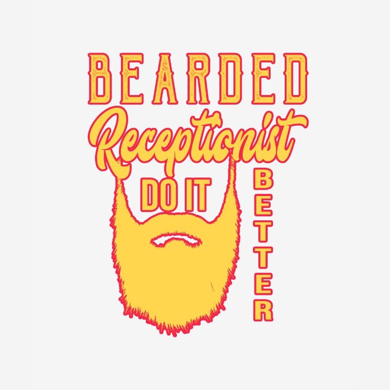 Bearded receptionist do it better