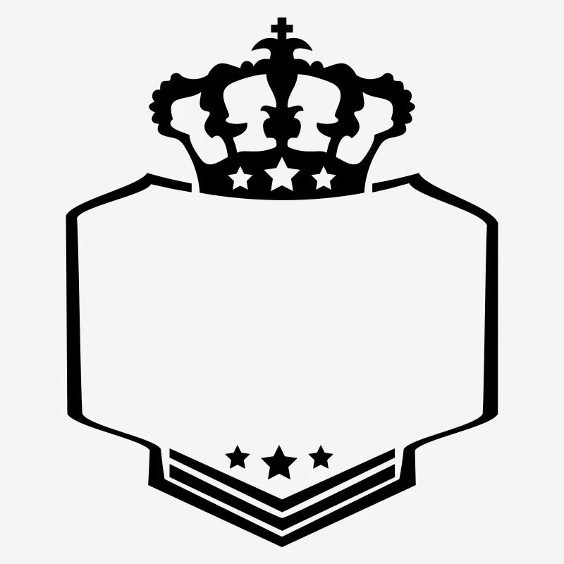 frame border text king crown crest logo