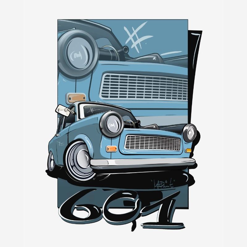 Trabi 601 bleu
