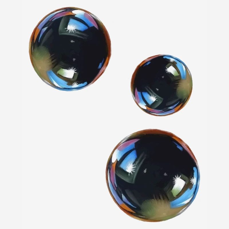 3 soap bubbles