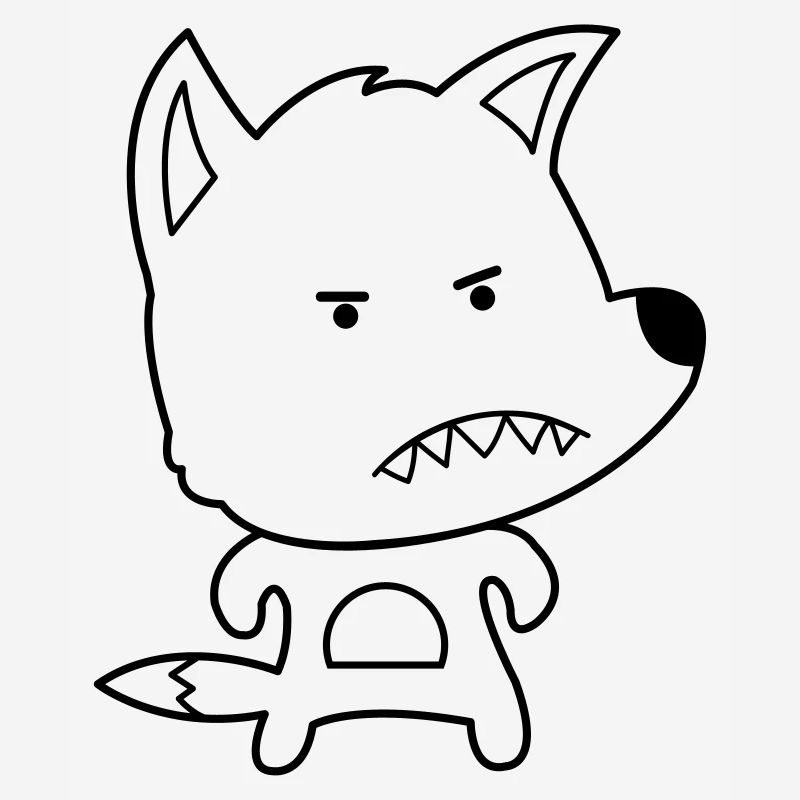 angry fox