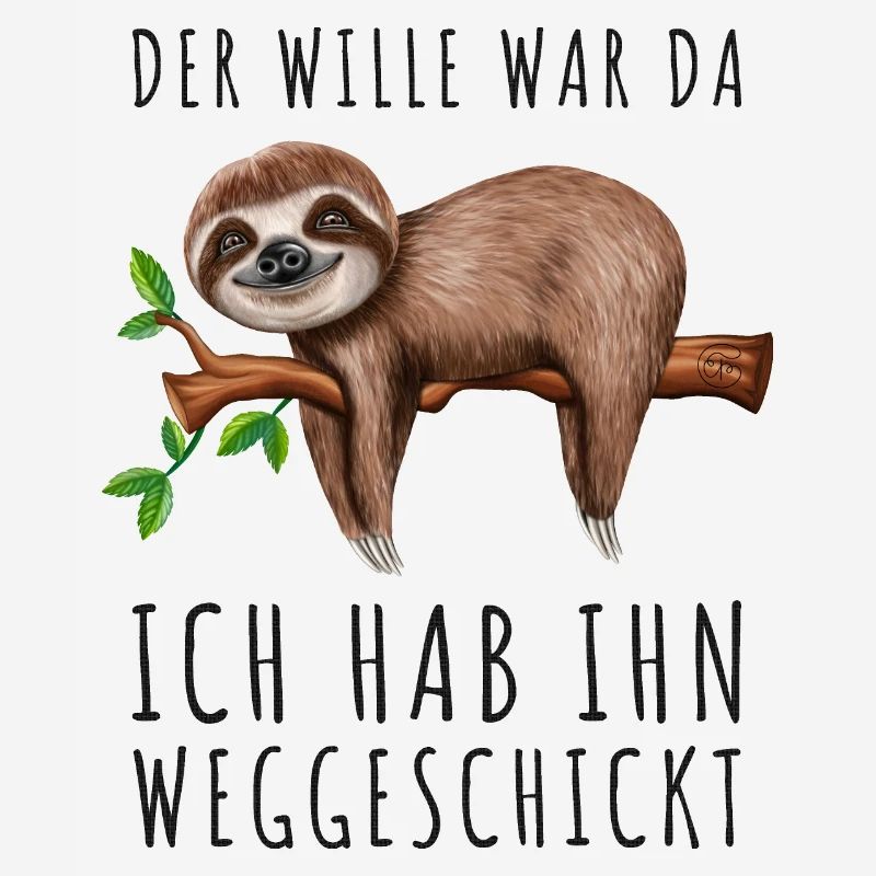 Faultier Sarkasmus Morgenmuffel Langschläfer