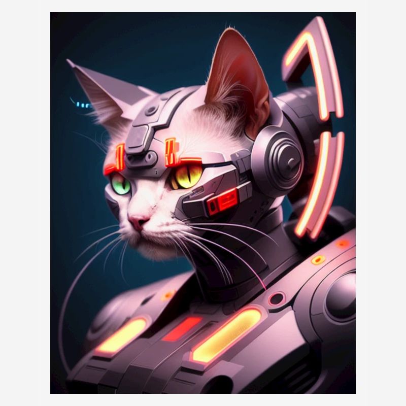 Conception Cyborg Cat