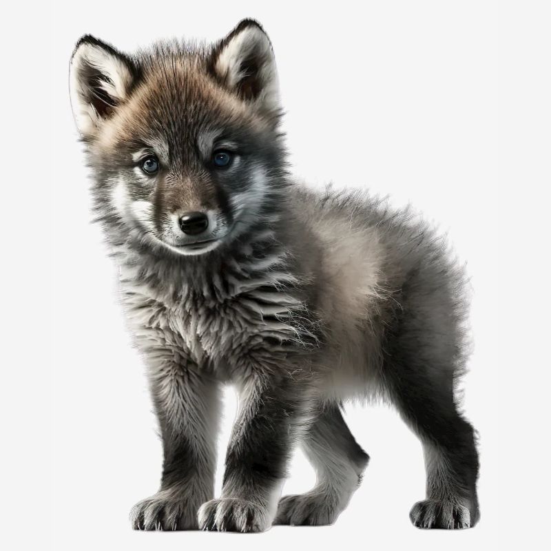 Mignon bébé loup