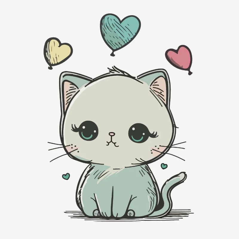 mignon petit chat Doodle