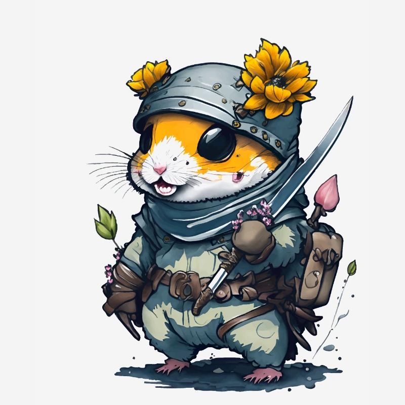 Avec ce design, vous deviendrez un hamster ninja
