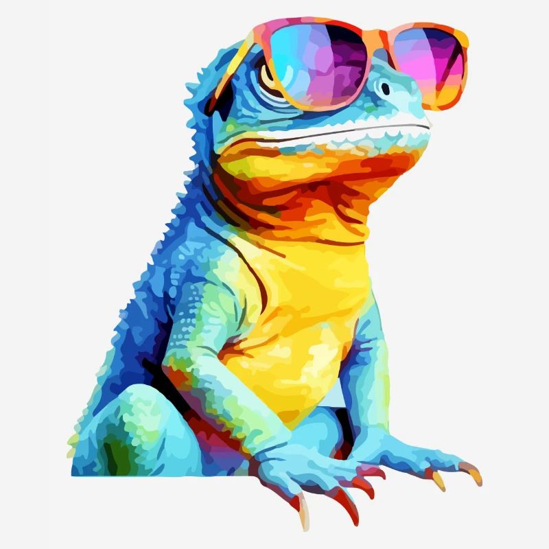 Hacko the spectacled lizard