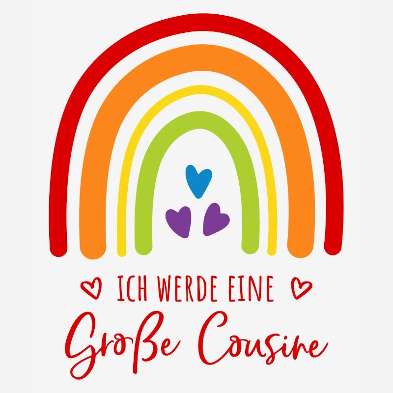 Ich werde eine große Cousine Regenbogen
