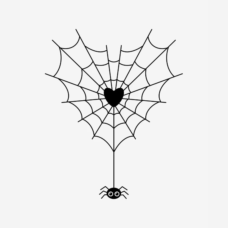 Spinne im Spinnennetz