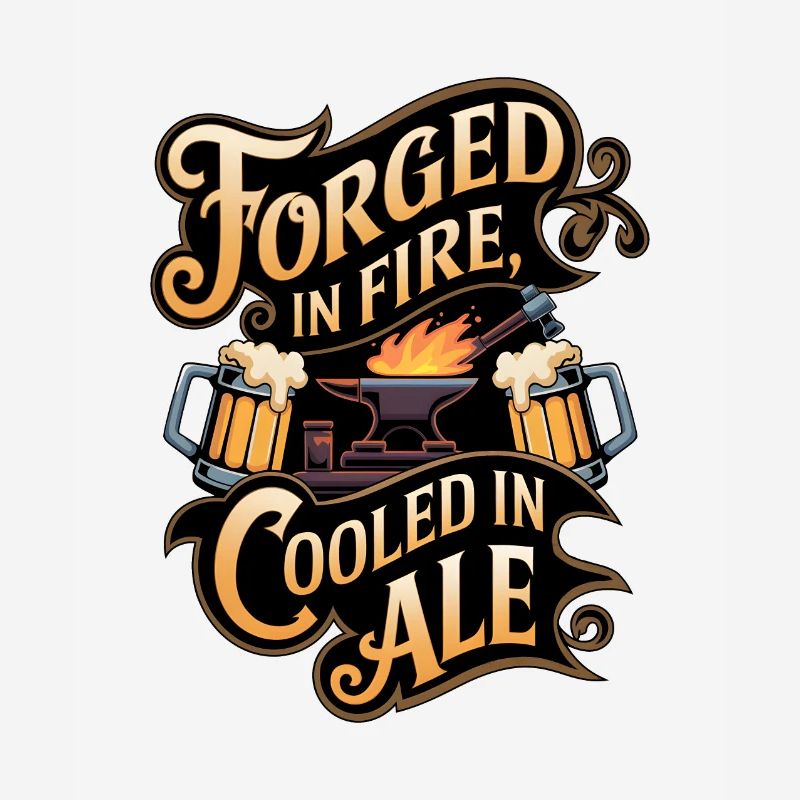 Forge Au Feu Refroidie À La Ale