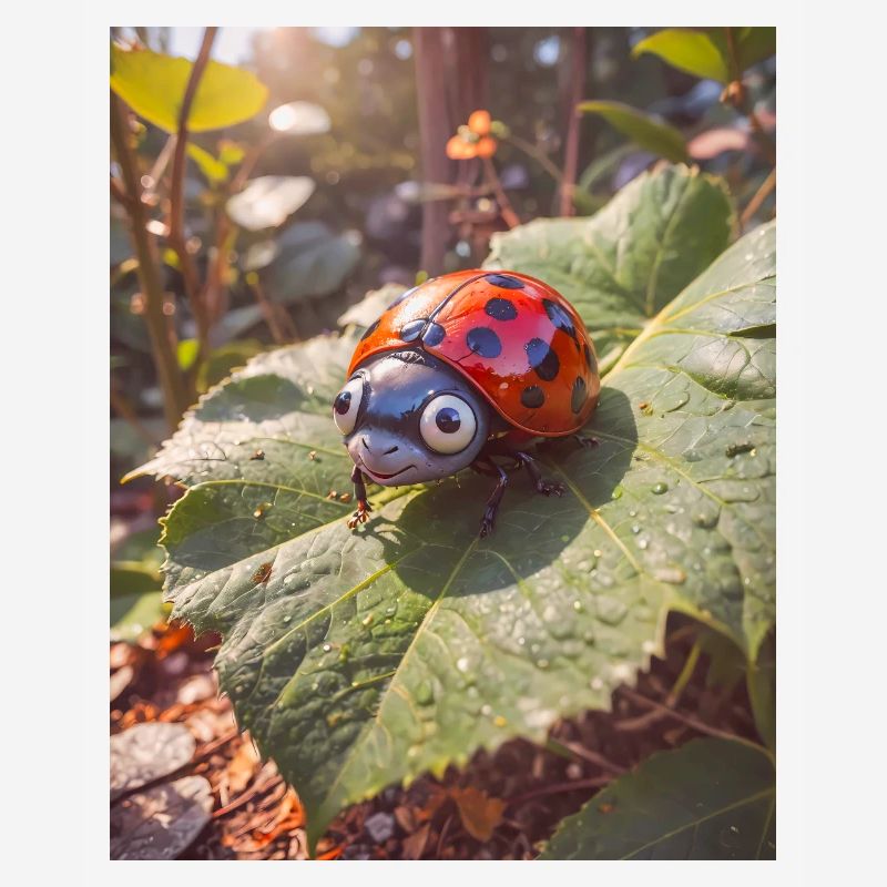 Animaux super mignons dans une forêt – Ladybug