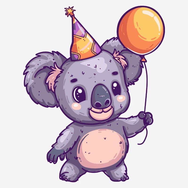 Koala Anniversaire Bande Dessinée Mignon