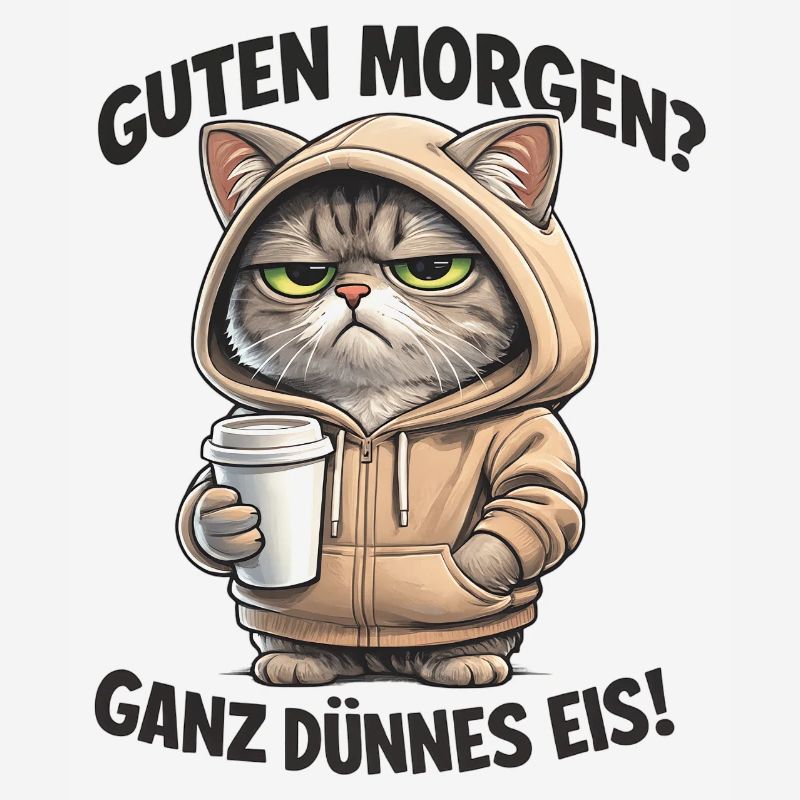 Sweat à capuche Cat Cafe Morning Pull