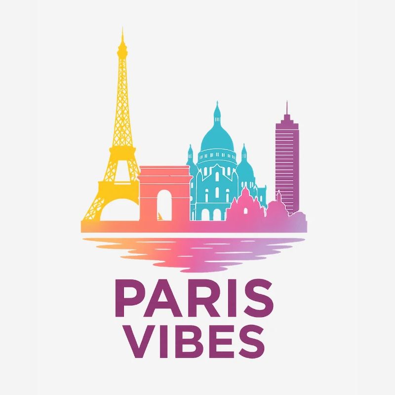 Silhouette de gradient de Paris Vibes