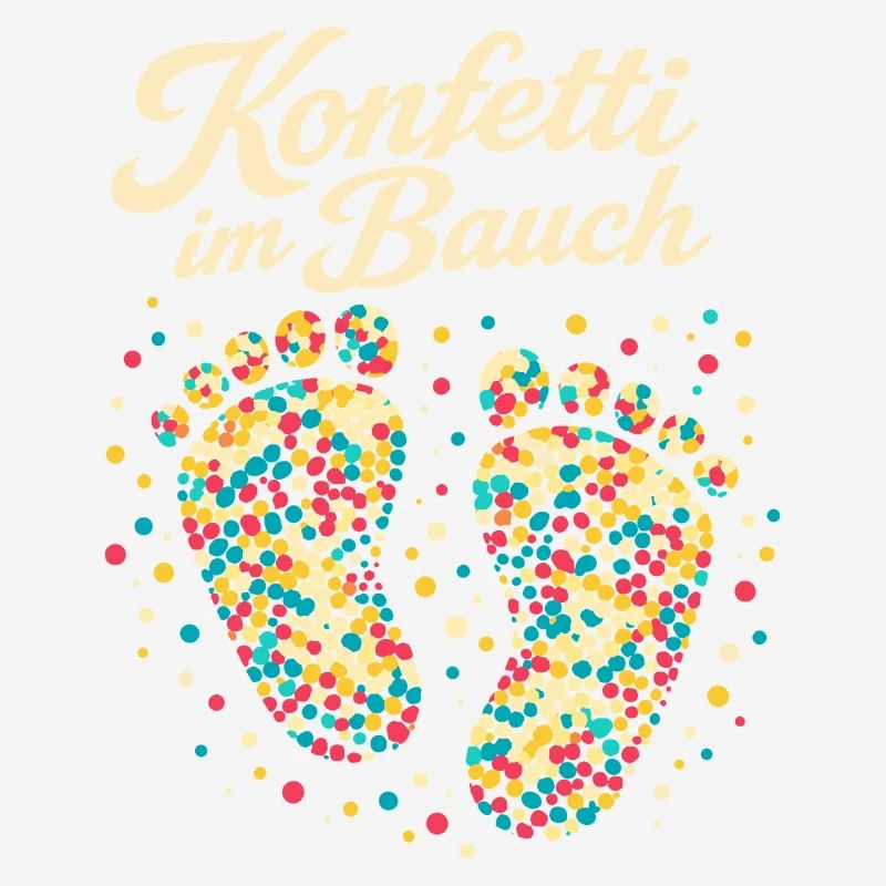 Grossesse enceinte de confettis de carnaval