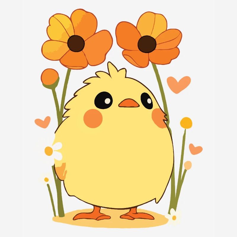 Happy Easter Easter Chick Vintage