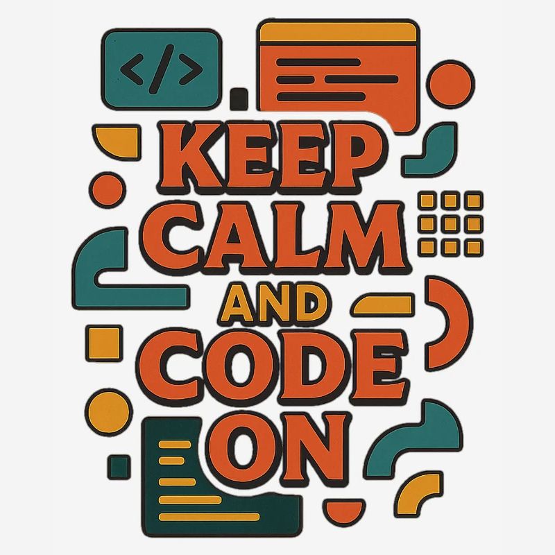 Keep Calm and Code On – Funny Coder Shirt
