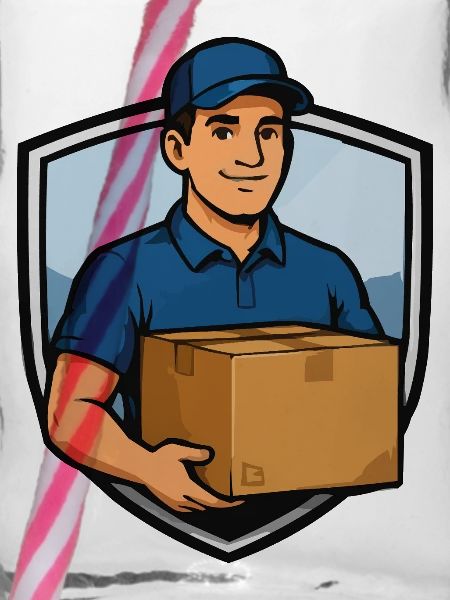 Paketbote Shield-Logo