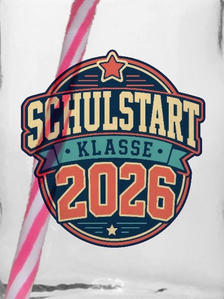Schulstart 2026 Retro Abzeichen