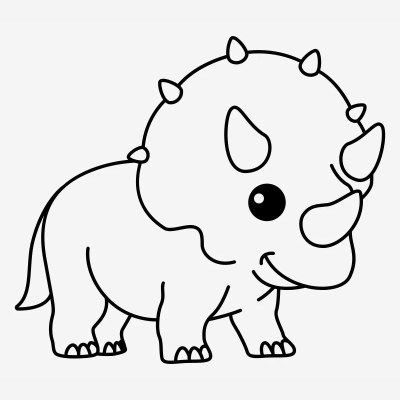 Dinosaur triceratops comic