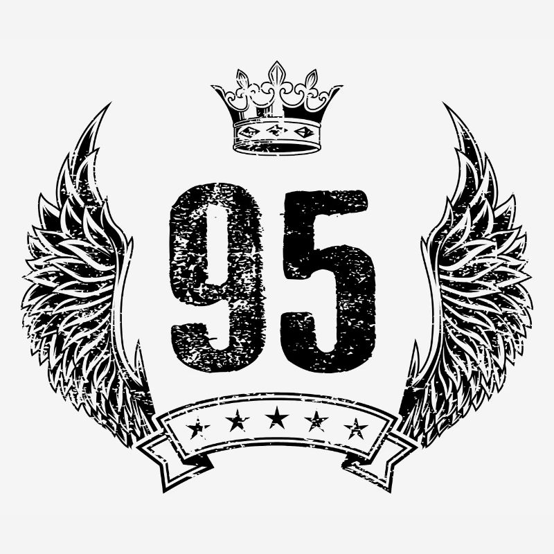 95 Number crown