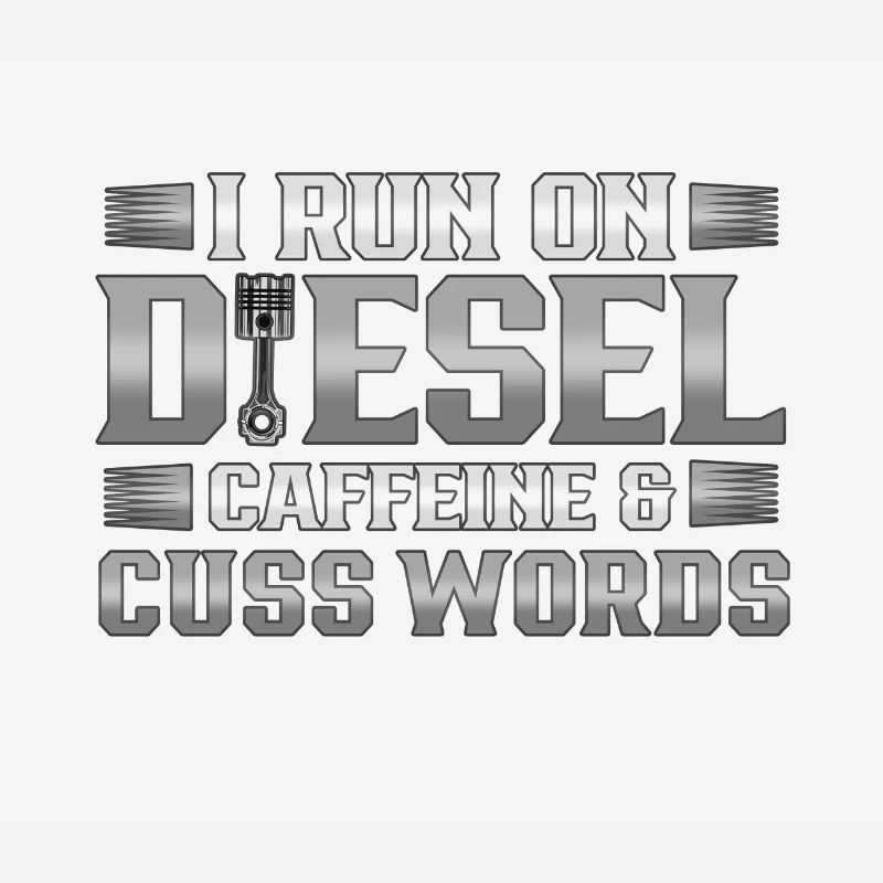 Truck Driver Geschenklauf auf Deisel Coffein Cuss