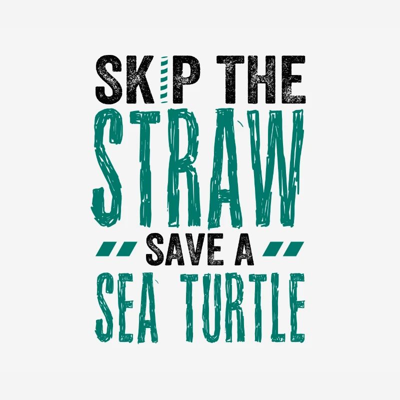Cadeau de conservation marine Skip A Straw Save a Sea