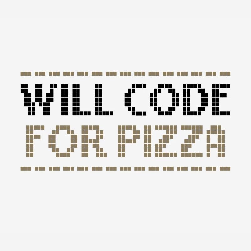 Computercodierung codiert für Pizza-Programmierer