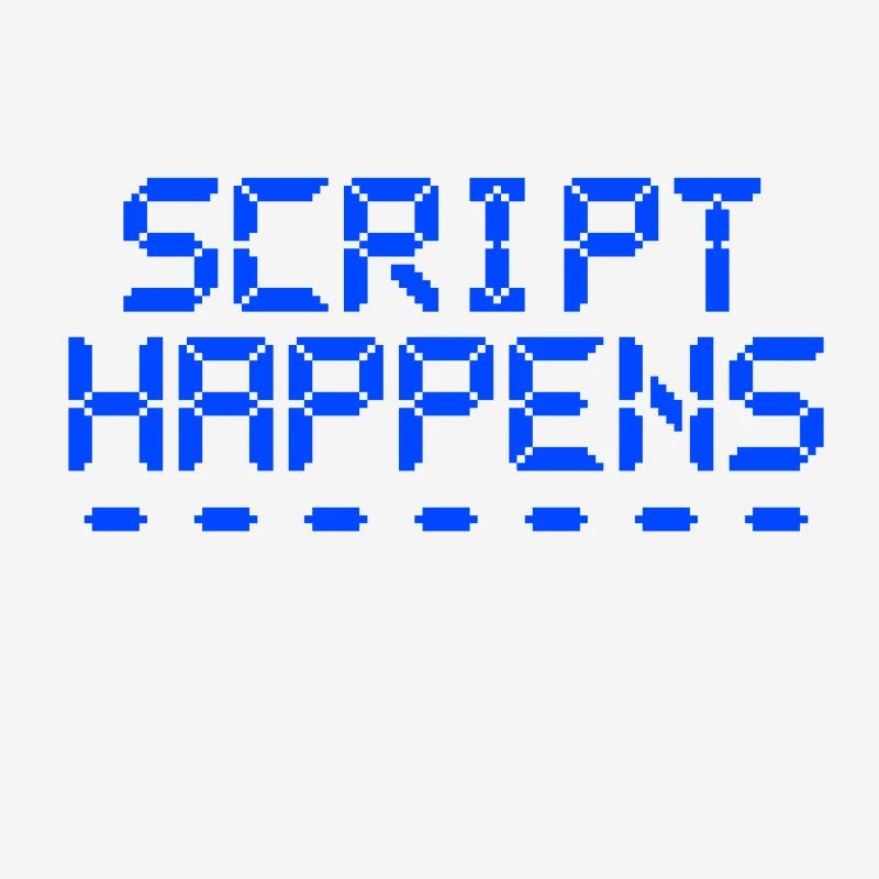 Computerprogrammierskript passiert Programmierer