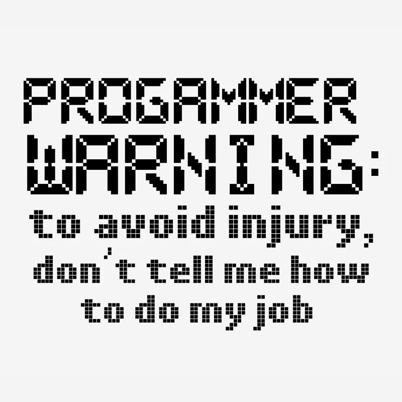 La programmation informatique évite les blessures Ne me le dites pas