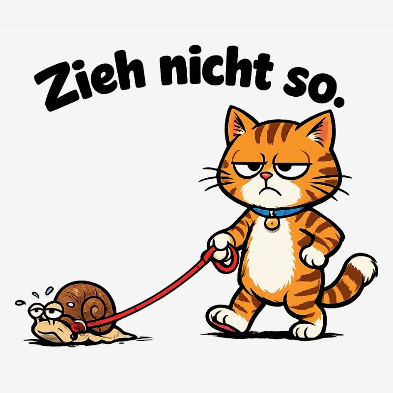 Cat frustration when pulling snails