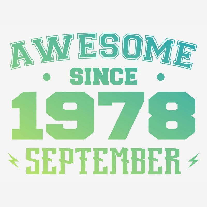 September 1978 Geburtstagsgeschenk September 1978