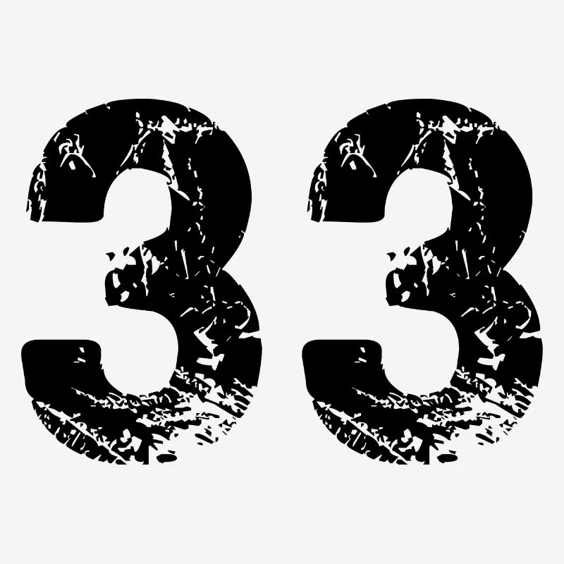 Maillot à 33 numéros