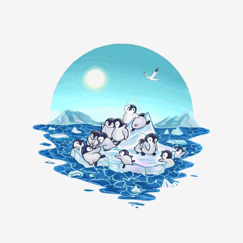 Climate Change Global Warming Penguins Gift
