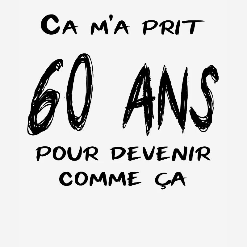 Ca m'a prit 60 ans pour devenir comme ça