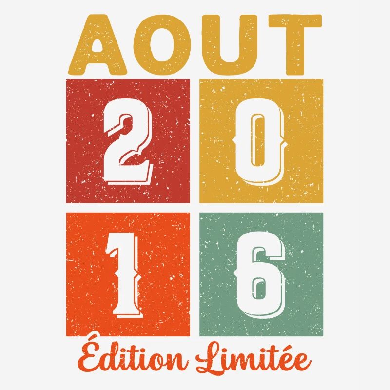 Août 2016 Édition limitée Idée Cadeau Anniversaire