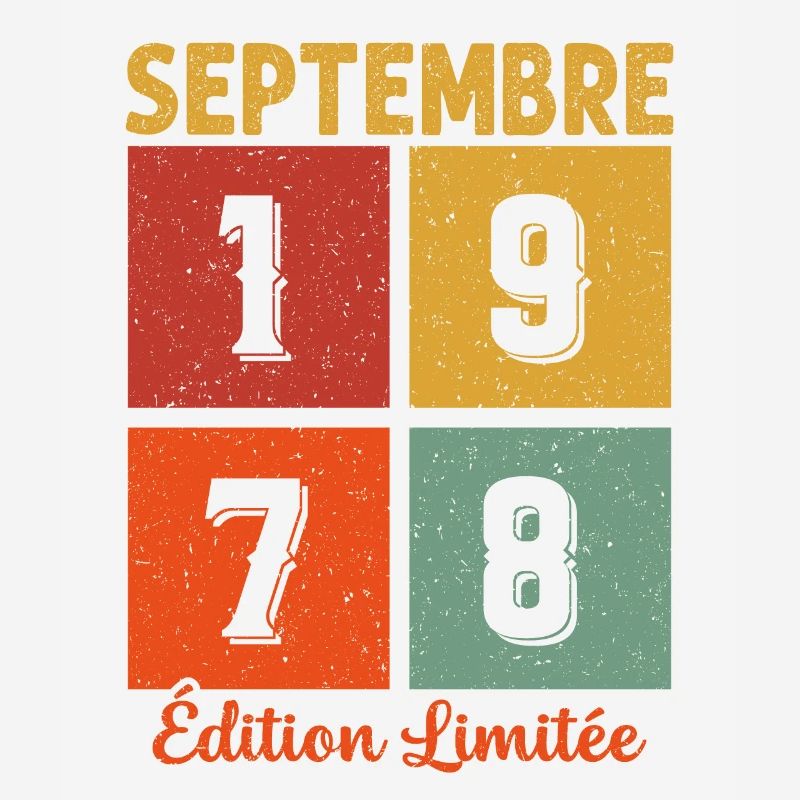 Septembre 1978 Original Idée Cadeau Anniversaire