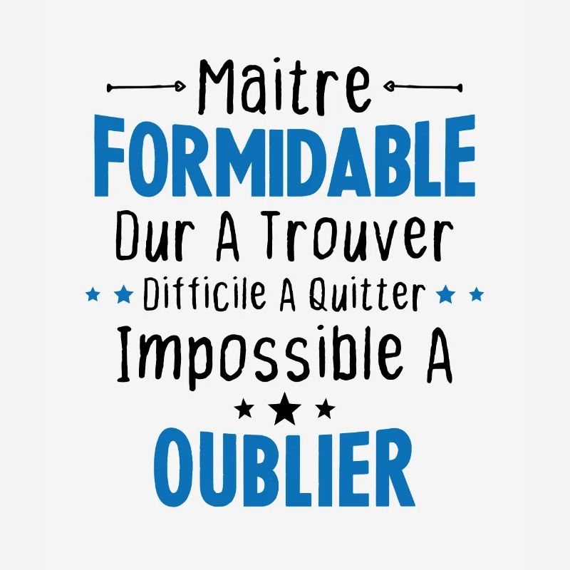 Maître Formidable Idée Cadeau Maître D'école